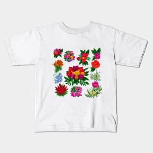 flores coloridas Kids T-Shirt